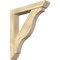 Ekena Millwork Funston Slat Rough Sawn Bracket w/ Offset Brace, Douglas Fir, 6"W x 34"D x 38"H BKT0604X34X38FST06RDF - alternate 1